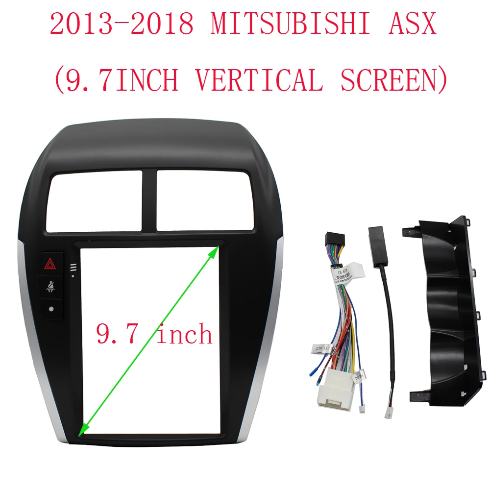 Car Stereo Radio Frame, Adaptador Fascia For 2013-2018 MITSUBISHI ASX (9.7INCH, VERTICAL SCREEN) Android DVD Panel
Car Stereo Radio Frame, Adaptador Fascia For 2013-2018 MITSUBISHI ASX (9.7INCH, VERTICAL SCREEN) Android DVD Panel