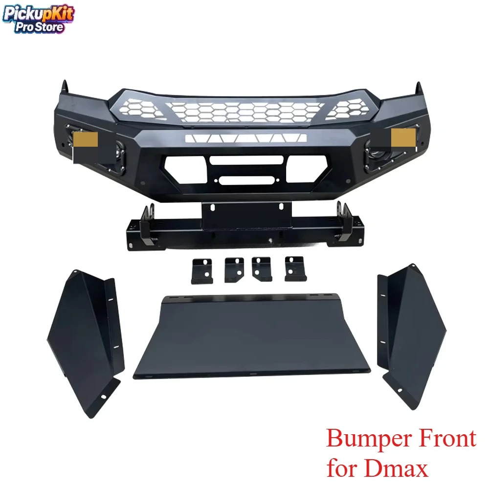 4x4 Steel Pickups Front Steel Bumper Front Protection Hanger Frame Bar with Winch Mount for Dmax 2021-2023
4x4 Steel Pickups Front Steel Bumper Front Protection Hanger Frame Bar with Winch Mount for Dmax 2021-2023