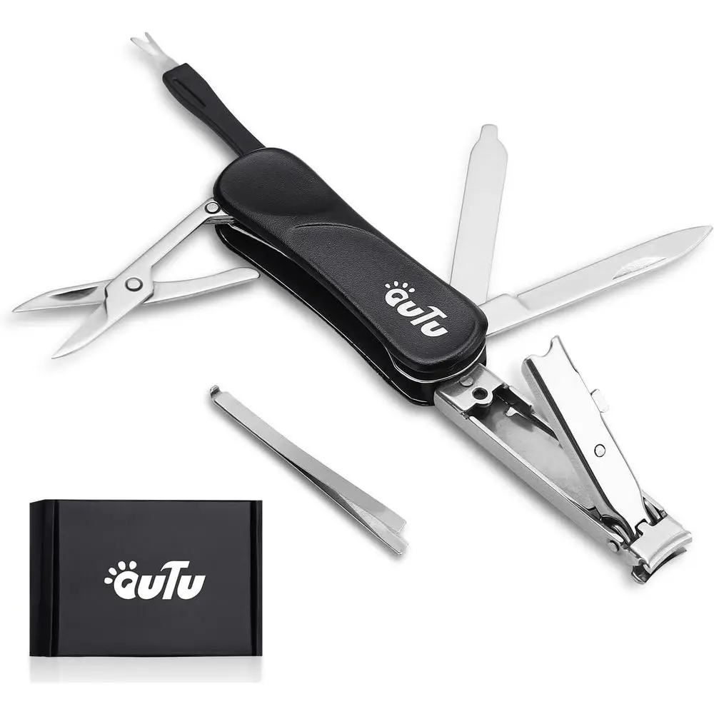 7-in-1 Portable Multitool with Nail Clipper, Scissors, and More for Men, Dads, and Friends (Black)
7-in-1 Portable Multitool with Nail Clipper, Scissors, and More for Men, Dads, and Friends (Black)