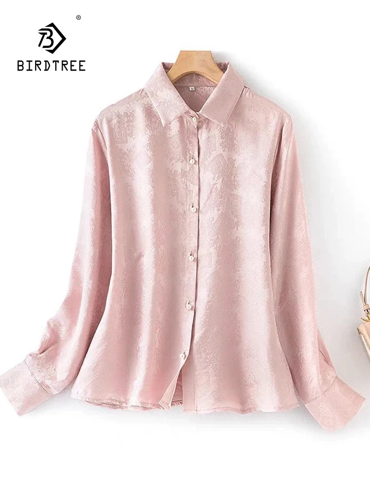 BirdTree-100%Real Silk Elegant Shirt, Women Long Sleeve Jacquard, Retro Versatile Commute Loose Blouse, 2025 Summer New T55352CC
BirdTree-100%Real Silk Elegant Shirt, Women Long Sleeve Jacquard, Retro Versatile Commute Loose Blouse, 2025 Summer New T55352CC