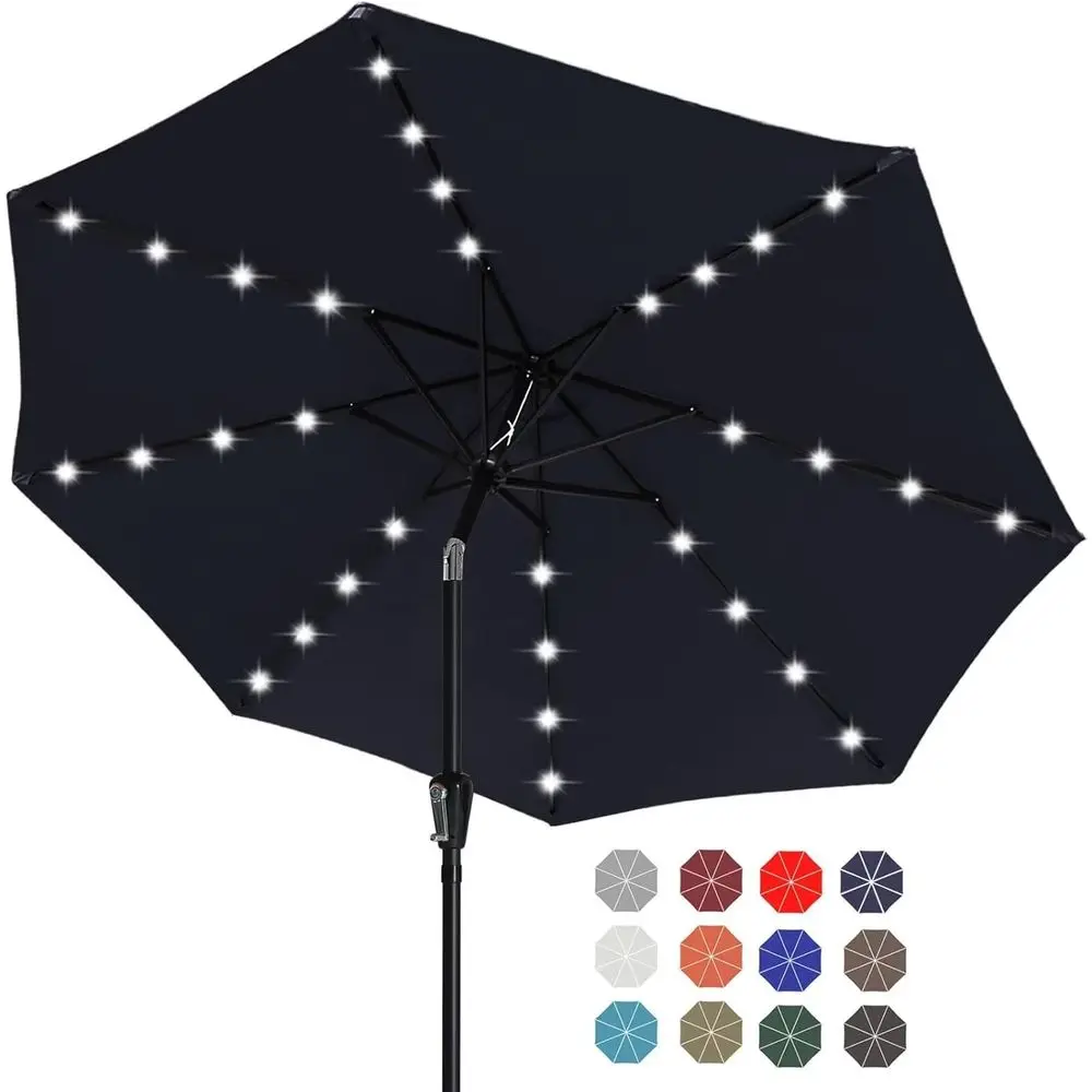 Long-Lasting LED-Illuminated Patio Umbrella with 32 Deep Blue Lights
Long-Lasting LED-Illuminated Patio Umbrella with 32 Deep Blue Lights