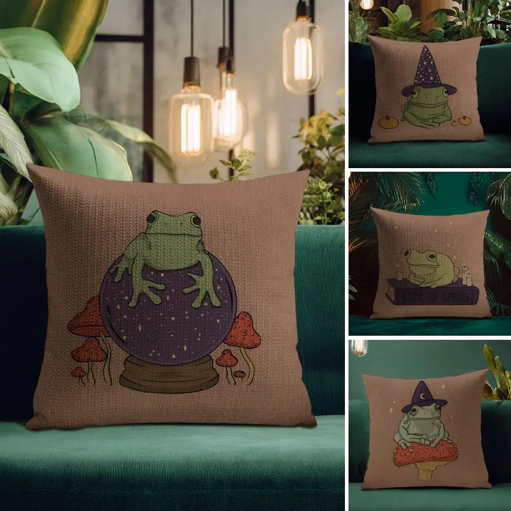 Наволочка в стиле ретро с волшебной лягушкой, натуральный лен, органическая ткань, двухсторонняя дышащая печать, идеально подходит для домашнего декора
Наволочка в стиле ретро с волшебной лягушкой, натуральный лен, органическая ткань, двухсторонняя дышащая печать, идеально подходит для домашнего декора