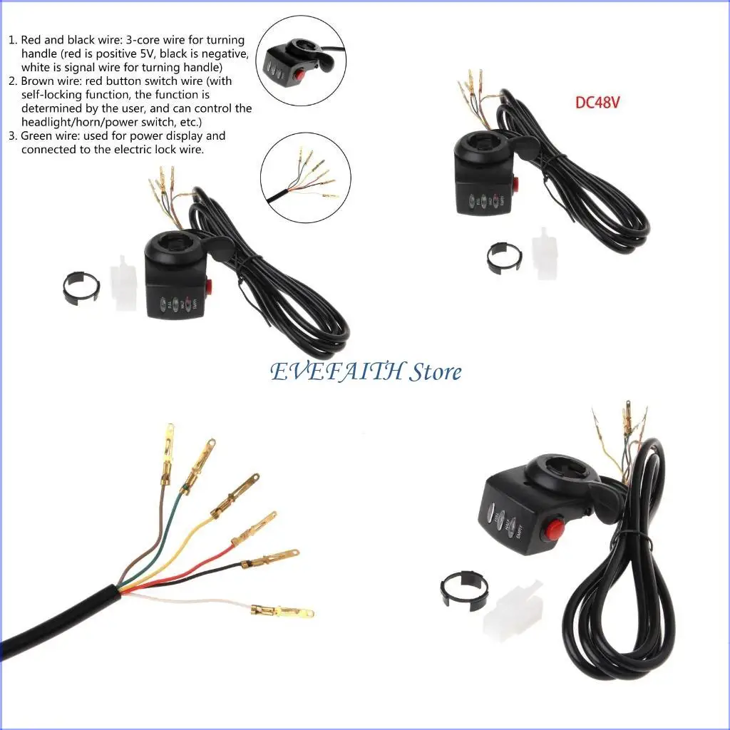 124B Electric Thumb Handle Twist Throttle Speed Control For Scooter Bike MTB
124B Electric Thumb Handle Twist Throttle Speed Control For Scooter Bike MTB
