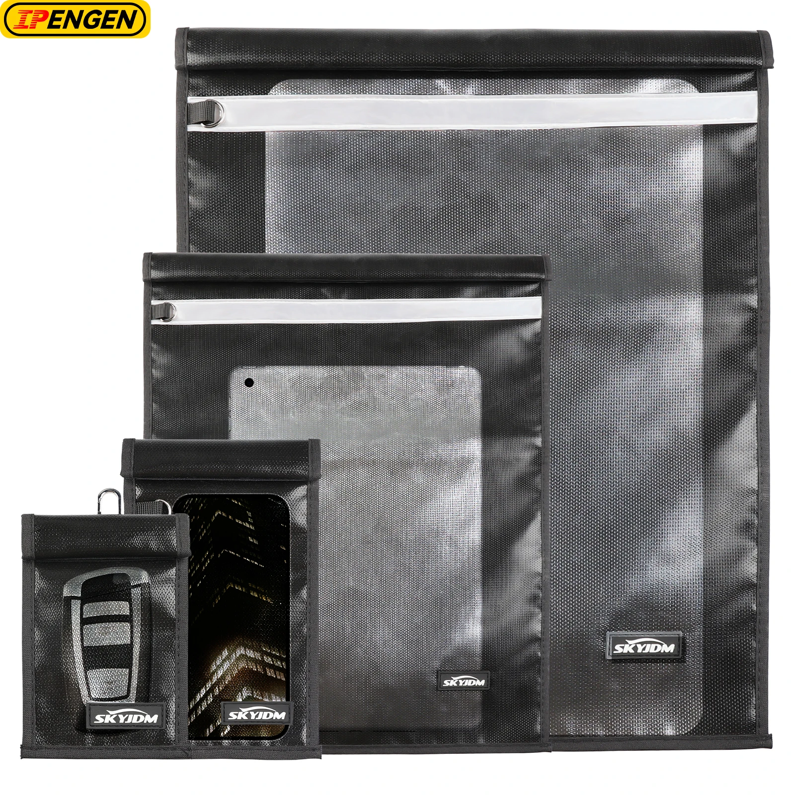 IPENGEN Signal Blocking Bag Mobile Phone Anti-radiation Signal Shielding Bag Faraday Cage Pouch Car Key Radiation Storage Bag
IPENGEN Signal Blocking Bag Mobile Phone Anti-radiation Signal Shielding Bag Faraday Cage Pouch Car Key Radiation Storage Bag