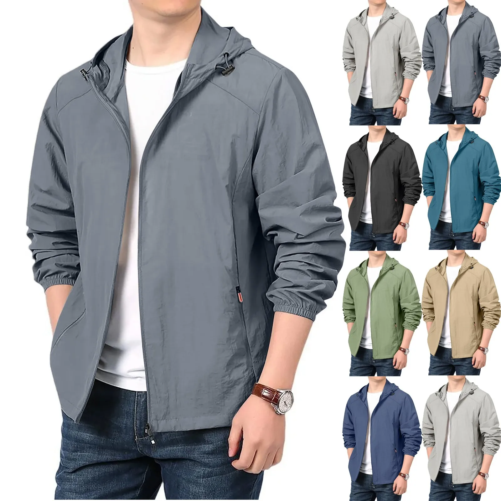 Hiking Quick Dry Lightweight Jacket Men Summer Camping Fishing Sun Protection Jacket Ultra Light Hooded Casual Outwear Skin Coat
Hiking Quick Dry Lightweight Jacket Men Summer Camping Fishing Sun Protection Jacket Ultra Light Hooded Casual Outwear Skin Coat