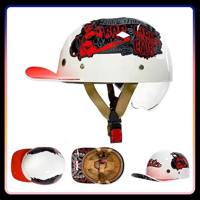 Vintage Retro Baseball Cap Helmets ABS Bike Skateboard Half Face Helmet for Motorcycle Cycling Safety Baseball Helmet Men Women
Vintage Retro Baseball Cap Helmets ABS Bike Skateboard Half Face Helmet for Motorcycle Cycling Safety Baseball Helmet Men Women