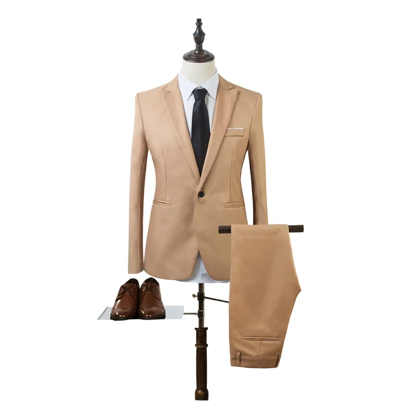 HH148Men's suit two-piece Korean style slim suit professional formal suit groom wedding dress
HH148Men's suit two-piece Korean style slim suit professional formal suit groom wedding dress