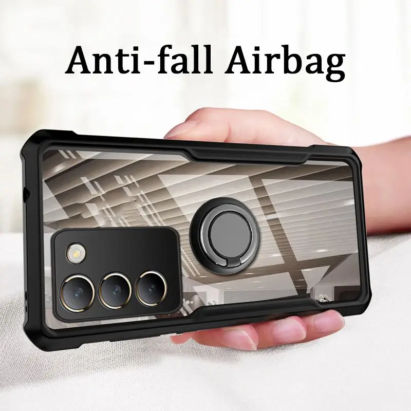 For VIVO V30 Lite Case With Finger Ring Translucent Airbag Shockproof Hard Cover For VIVO V30 5G V30 Pro V40 SE 80W 5G Shell
For VIVO V30 Lite Case With Finger Ring Translucent Airbag Shockproof Hard Cover For VIVO V30 5G V30 Pro V40 SE 80W 5G Shell