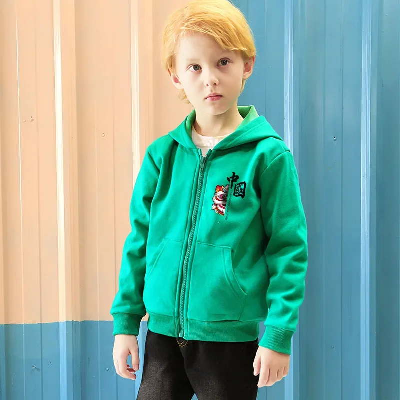 AutumnWinter Fleece Thickened BOY'S Cartoon Hooded Coat Brushed and Thick Korean-style Children Long Sleeve Warm Cardigan Hoodie
AutumnWinter Fleece Thickened BOY'S Cartoon Hooded Coat Brushed and Thick Korean-style Children Long Sleeve Warm Cardigan Hoodie