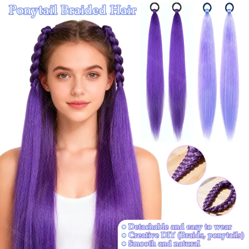Rumi Purple Synthetic Long Straight Ponytail with Hair Rope Cosplay Women's Halloween Party Popular Hair Accessory Outfit
Rumi Purple Synthetic Long Straight Ponytail with Hair Rope Cosplay Women's Halloween Party Popular Hair Accessory Outfit