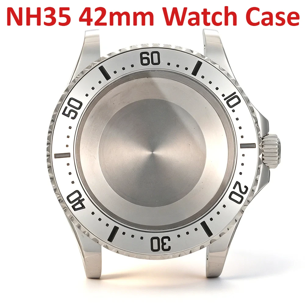 NH35 42mm Watch Case Silver Fit 30.5mm Dial for NH35 Series Automatic Movement Screw Sapphire 316L Mod Part
NH35 42mm Watch Case Silver Fit 30.5mm Dial for NH35 Series Automatic Movement Screw Sapphire 316L Mod Part