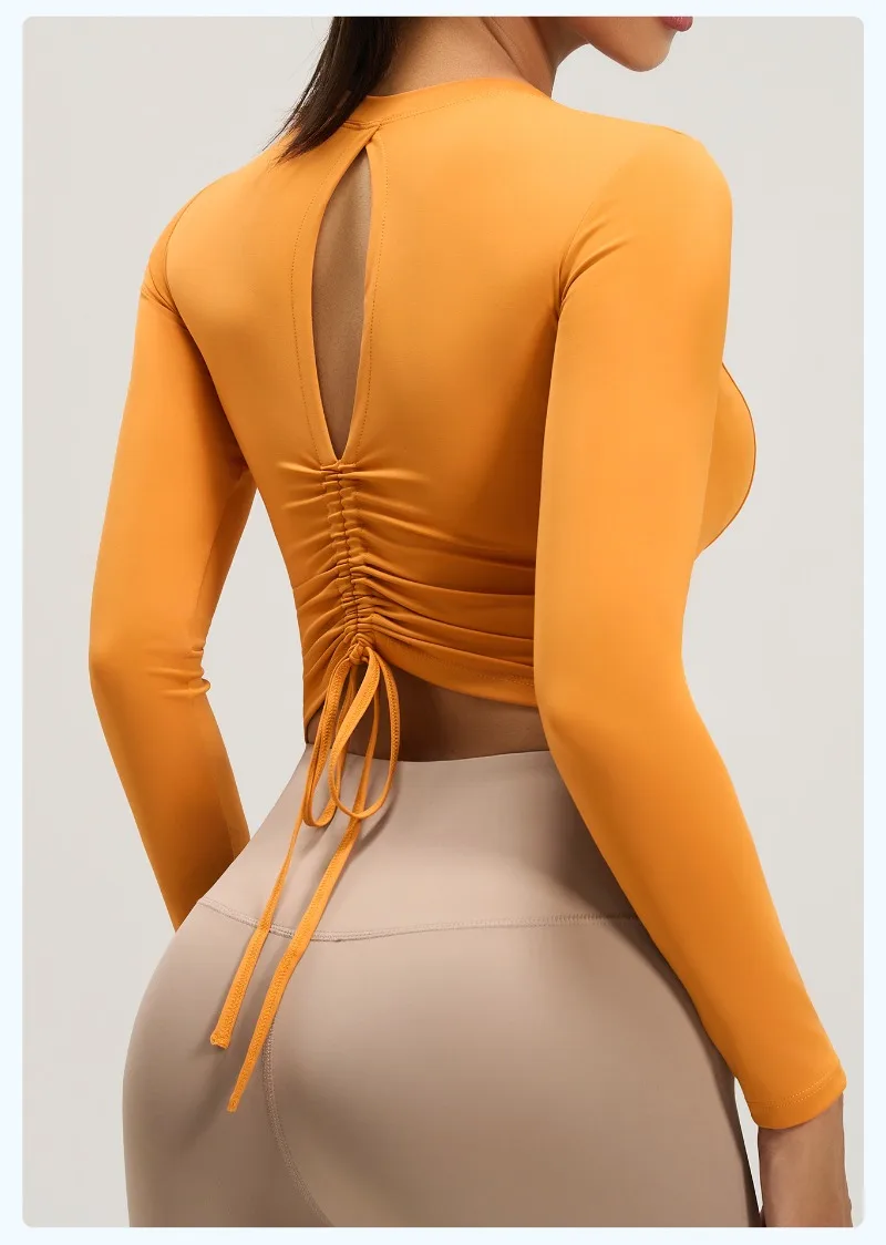 Sexy O Neck Cropped Sport Tops Shirt Women Drawstring Tie Up T Shirt Solid Colors Streetwear Slim Fit Blusas Mujer De Moda 2026
Sexy O Neck Cropped Sport Tops Shirt Women Drawstring Tie Up T Shirt Solid Colors Streetwear Slim Fit Blusas Mujer De Moda 2026