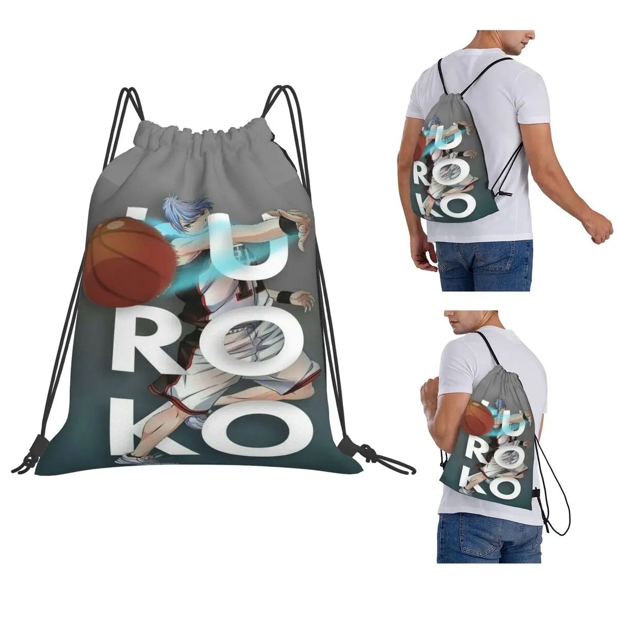 Basketball Kuroko No Basket Anime Backpacks Portable Drawstring Bundle Pocket Sports Bag Book Bags for Travel Students
Basketball Kuroko No Basket Anime Backpacks Portable Drawstring Bundle Pocket Sports Bag Book Bags for Travel Students