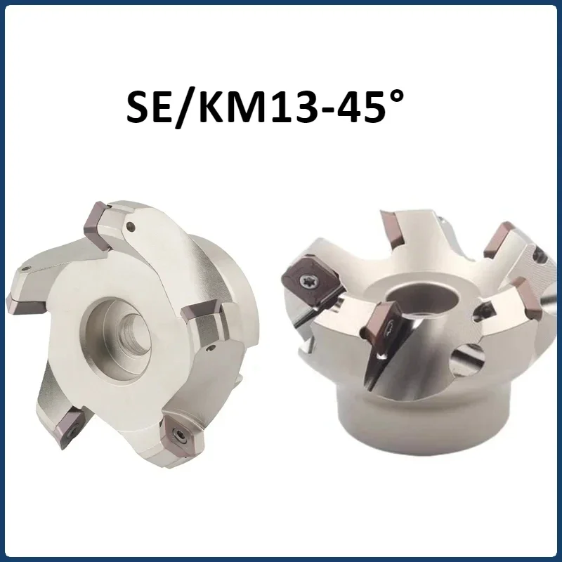 KM13 45 degree Milling Cutter head Cutting Adapter 50 63 80 Carbide Insert SEMT13T3 CNC Lathe Machine Face Milling Cutter head
KM13 45 degree Milling Cutter head Cutting Adapter 50 63 80 Carbide Insert SEMT13T3 CNC Lathe Machine Face Milling Cutter head