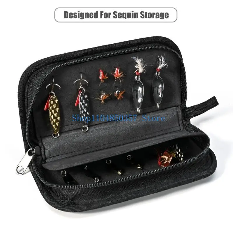652F Versatiles Hook and Lures Organizers Bag Durability Nylons Lining Compacts Fishing Pouches for Gear Protecting
652F Versatiles Hook and Lures Organizers Bag Durability Nylons Lining Compacts Fishing Pouches for Gear Protecting