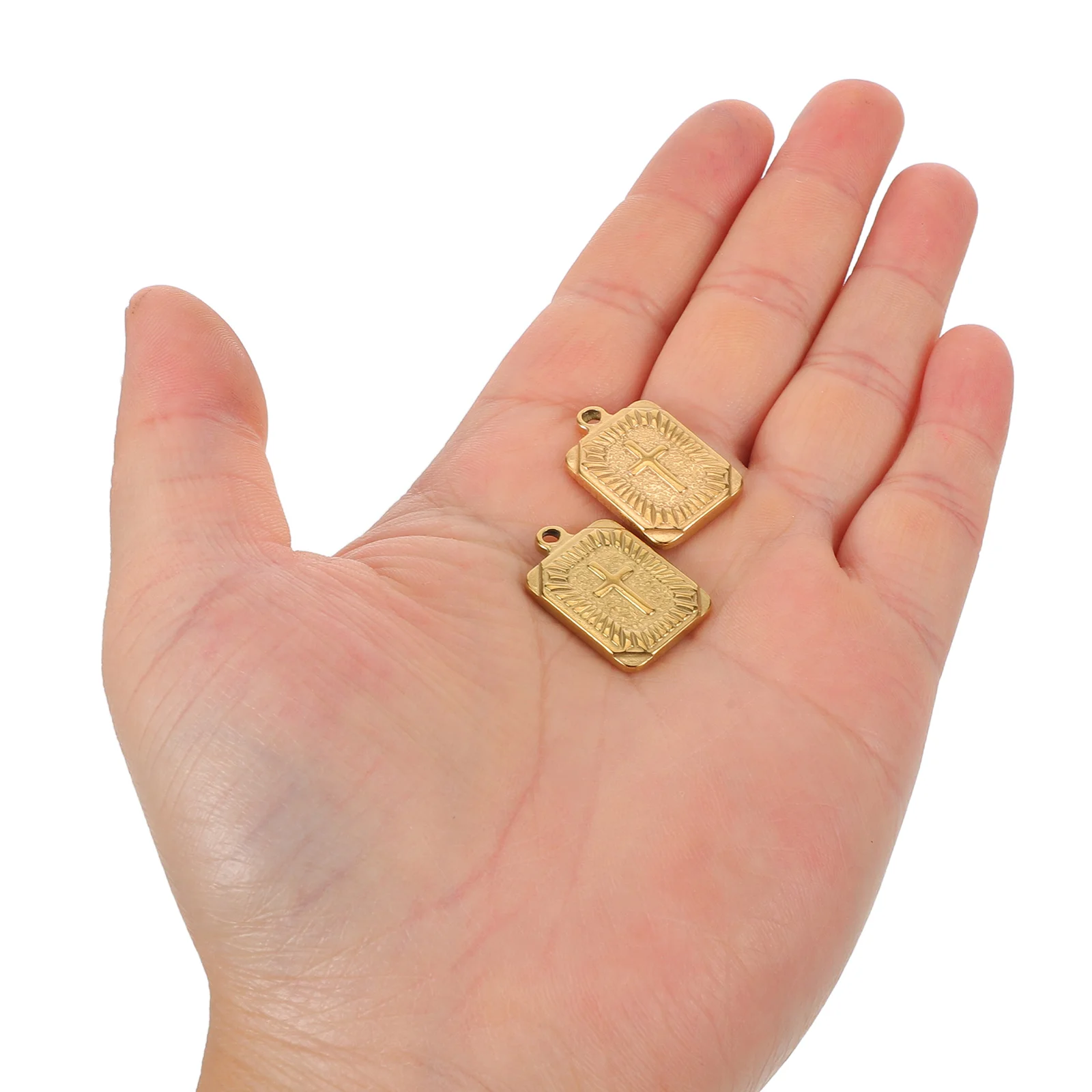 5Pcs Cross Charm Stainless Steel Rectangle Tag Durable Punk Hip-Hop Necklace Bracelet DIY Jewelry Making Accessories
5Pcs Cross Charm Stainless Steel Rectangle Tag Durable Punk Hip-Hop Necklace Bracelet DIY Jewelry Making Accessories