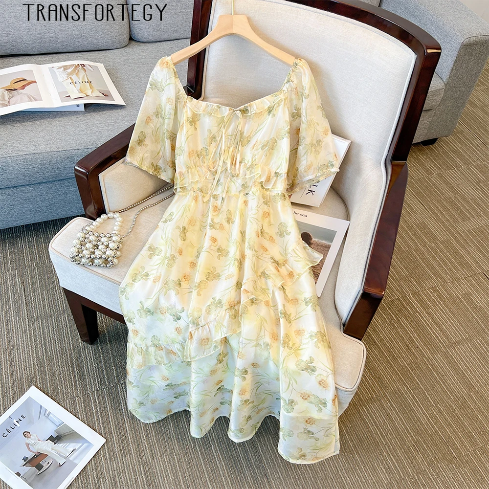 Summer Plus Size Women's Casual Dress Loose Comfortable Mid-length Printed Chiffon Dress 2025 New Women's Clothing Party Dress
Summer Plus Size Women's Casual Dress Loose Comfortable Mid-length Printed Chiffon Dress 2025 New Women's Clothing Party Dress