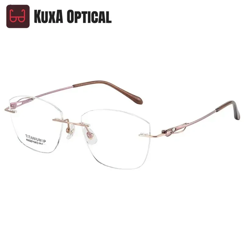 Frameless Anti-blue Light Ultralight TitaniumThin Temples Rimless Myopia Glasses Eyewear Diopter Prescription Luxury Brand Women
Frameless Anti-blue Light Ultralight TitaniumThin Temples Rimless Myopia Glasses Eyewear Diopter Prescription Luxury Brand Women