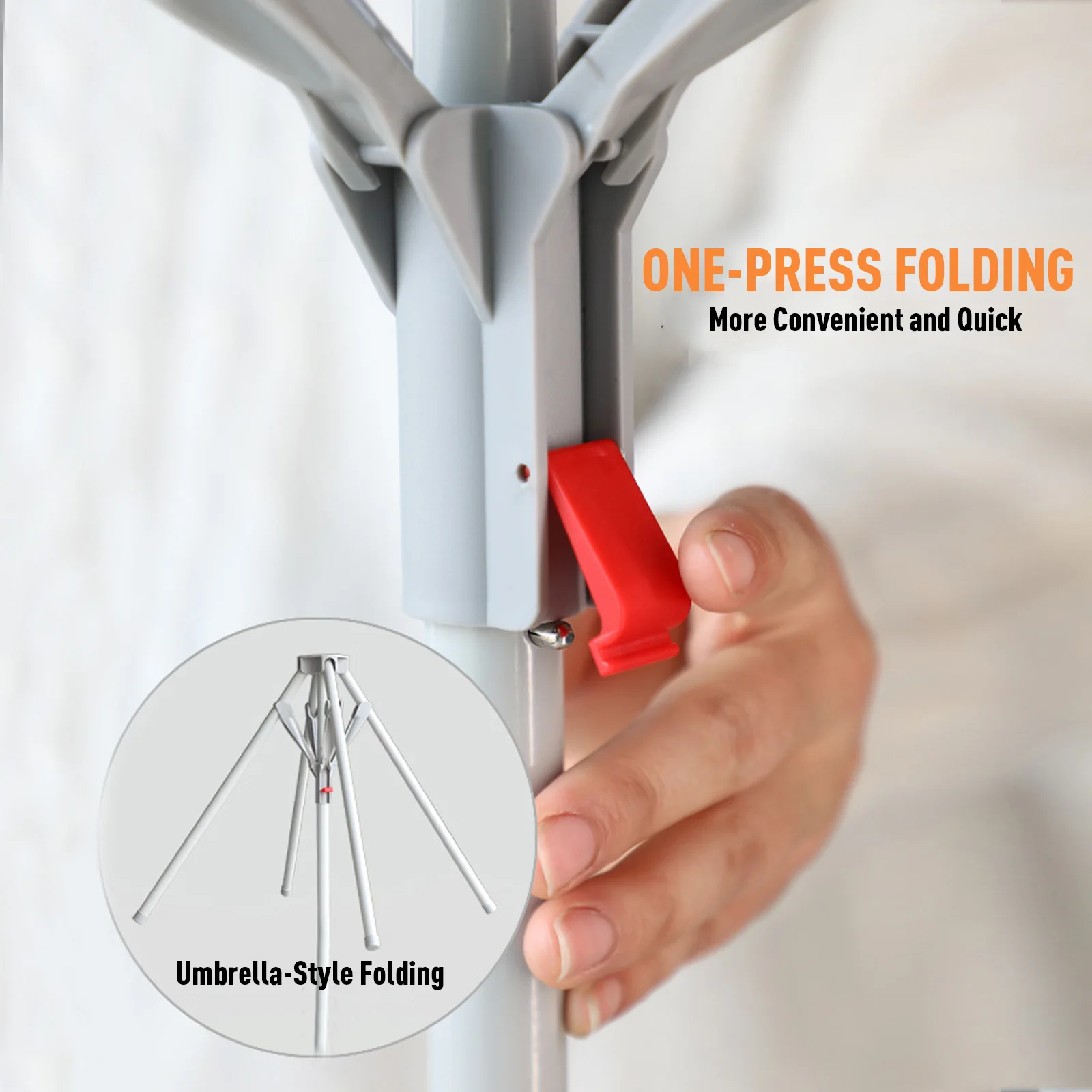 51.18-70.87in Foldable Portable Drying Rack Adjustable Height Floor Folding Drying Rack for Indoor/Outdoor Clothes Towel Drying
51.18-70.87in Foldable Portable Drying Rack Adjustable Height Floor Folding Drying Rack for Indoor/Outdoor Clothes Towel Drying
