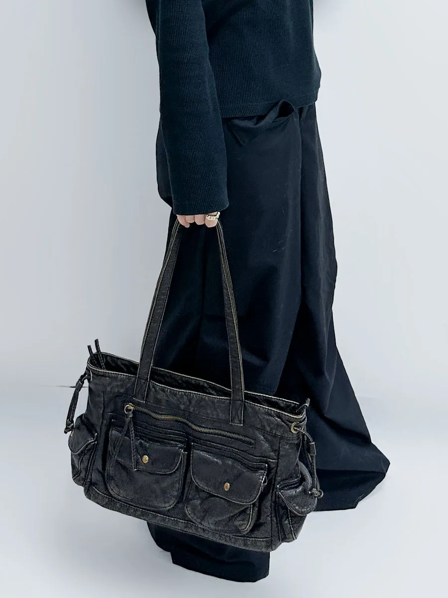 Yau mat Women's Bag High-End Retro Underarm Bag with Dstring Double kets Soft Motorcycle Bag Casual Chic
Yau mat Women's Bag High-End Retro Underarm Bag with Dstring Double kets Soft Motorcycle Bag Casual Chic