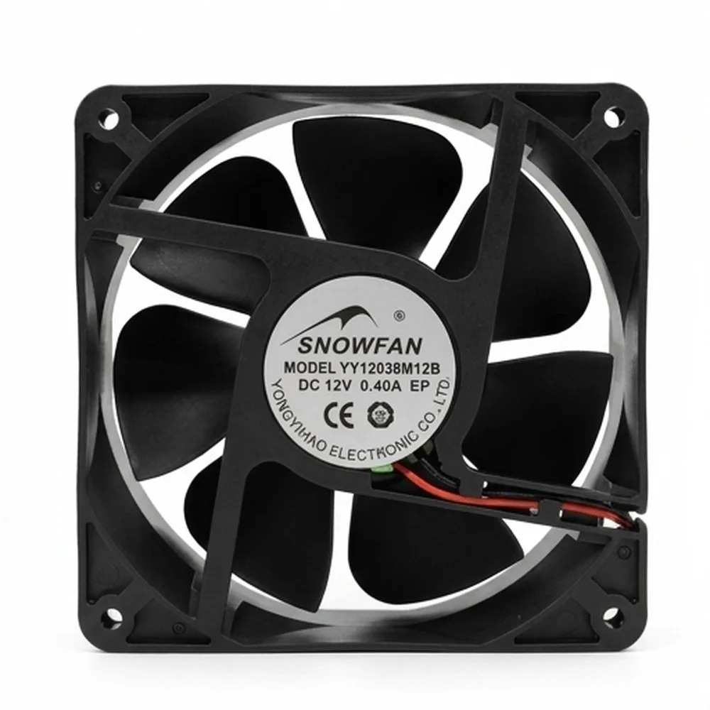 For 1pcs SNOWFAN YY12038M12B DC12V 0.40A 12CM 2-wire gale volume cooling fan
For 1pcs SNOWFAN YY12038M12B DC12V 0.40A 12CM 2-wire gale volume cooling fan