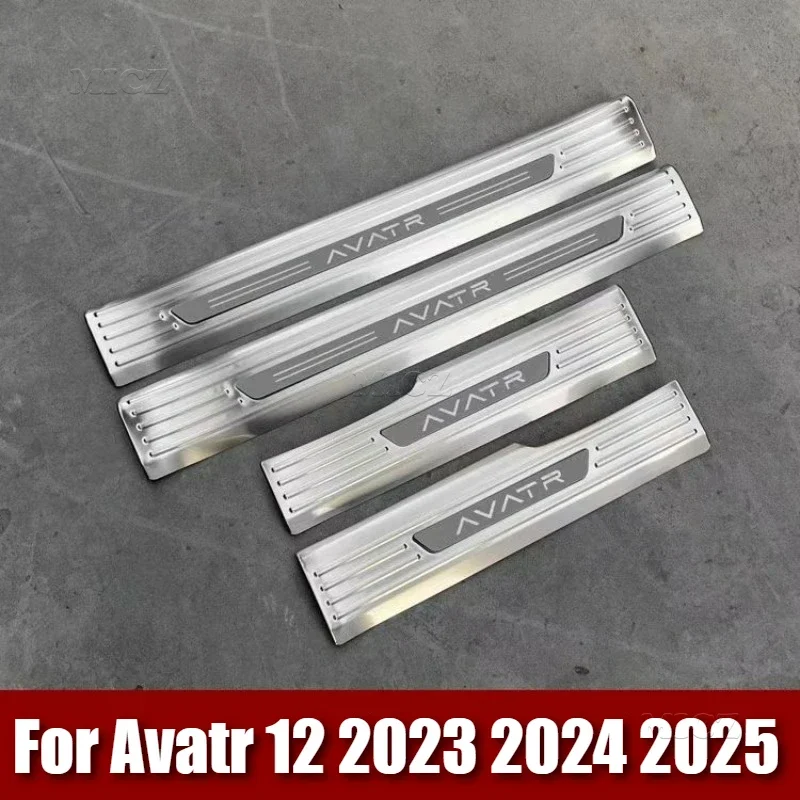 For Avatr 12 2023 - 2025 Stainless Steel Car Accessories Car Door Sill Protector Trim Scuff Pedal Threshold Cover 8PCS
For Avatr 12 2023 - 2025 Stainless Steel Car Accessories Car Door Sill Protector Trim Scuff Pedal Threshold Cover 8PCS