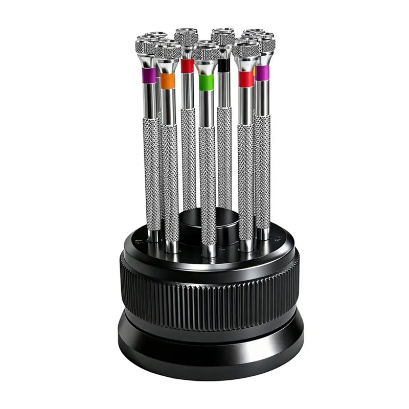 A95D-Flat Blade Assort Screwdriver Set 9Pcs Watch Repair Tool Kit For Watchmaker Watch Glasses Slotted Tool
A95D-Flat Blade Assort Screwdriver Set 9Pcs Watch Repair Tool Kit For Watchmaker Watch Glasses Slotted Tool