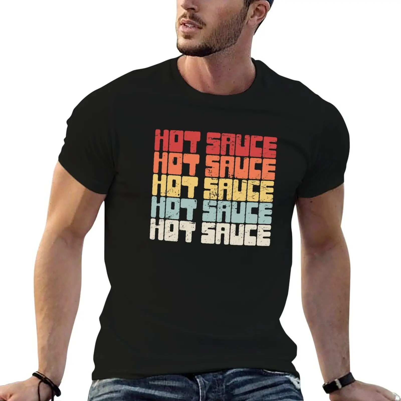 Hot Sauce / Chili Pepper Sauce - Retro T-Shirt tops Anime t-shirt anime t shirts tshirts for men
Hot Sauce / Chili Pepper Sauce - Retro T-Shirt tops Anime t-shirt anime t shirts tshirts for men