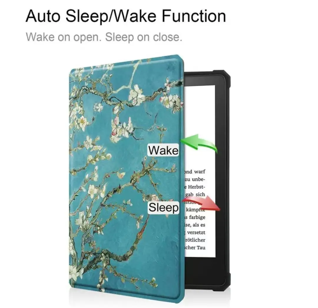 For Kindle Paperwhite11 Protective Case 6.8-inch TPU Soft Shell KPW5 e-book Auto Wake Sleep Cover PU Leather Funda
For Kindle Paperwhite11 Protective Case 6.8-inch TPU Soft Shell KPW5 e-book Auto Wake Sleep Cover PU Leather Funda