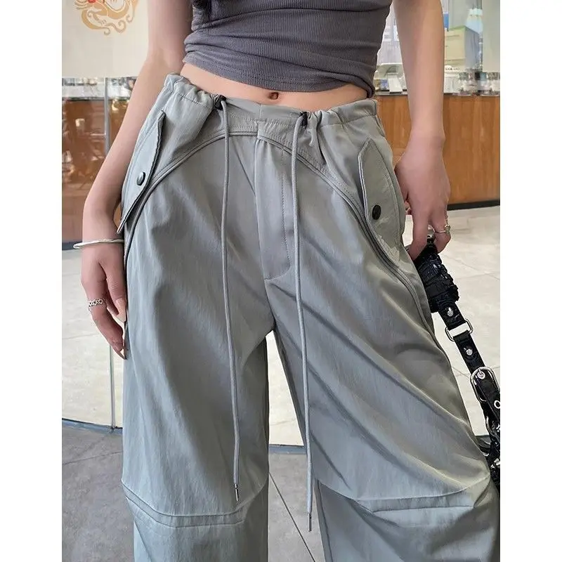 Functional Cargo Pants Oversized American-style Pockets Trendy Wide Leg Design High-street Korean Loose Streetwear Women
Functional Cargo Pants Oversized American-style Pockets Trendy Wide Leg Design High-street Korean Loose Streetwear Women