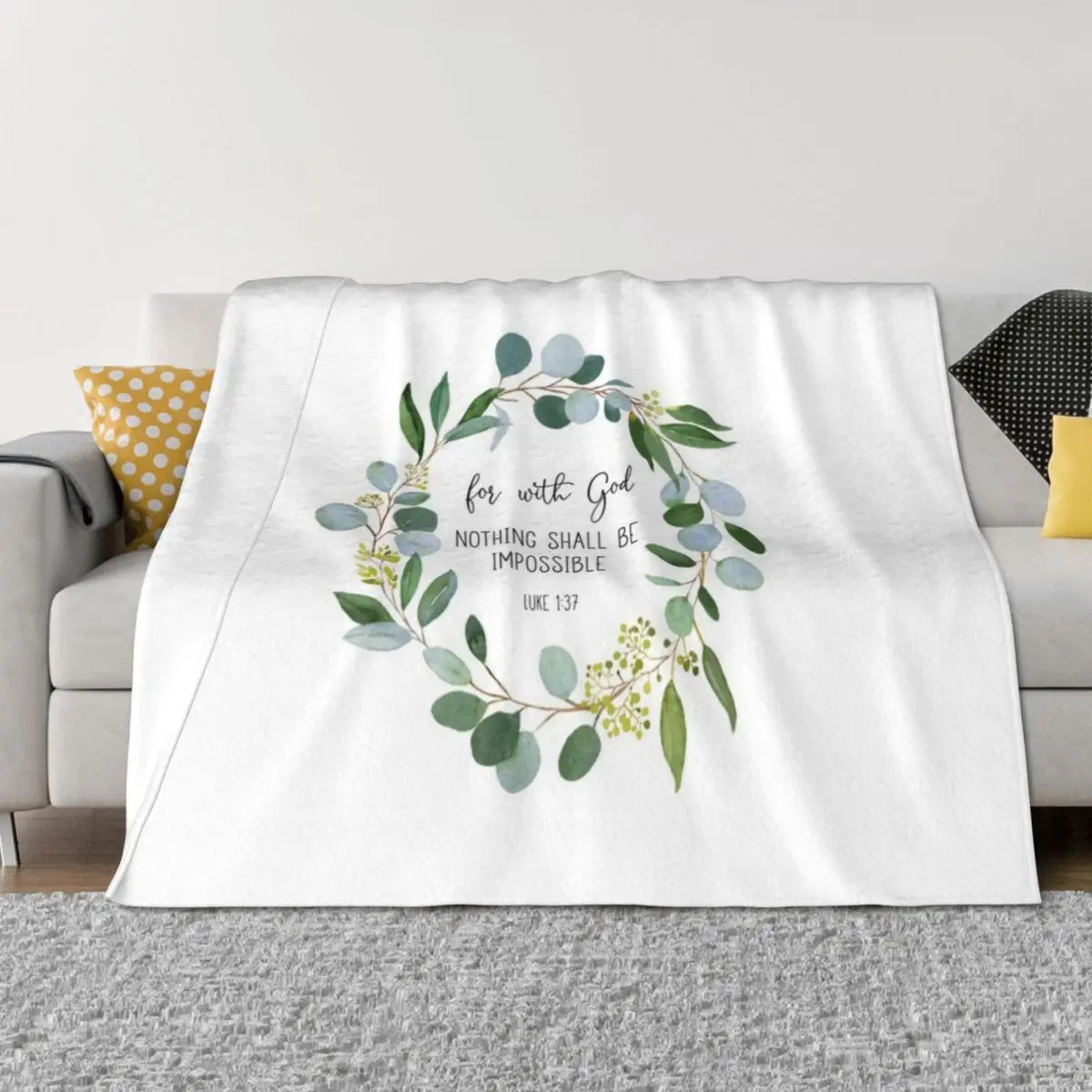 Luke 1:37 Nothing Shall Be Impossible Throw Blanket Cute Bed Nap warm winter Blankets
Luke 1:37 Nothing Shall Be Impossible Throw Blanket Cute Bed Nap warm winter Blankets