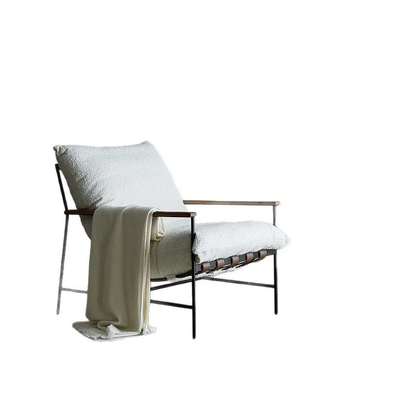 Leisure chair recliner modern light luxury balcony living room single sofa chair wrought iron armchair
Leisure chair recliner modern light luxury balcony living room single sofa chair wrought iron armchair