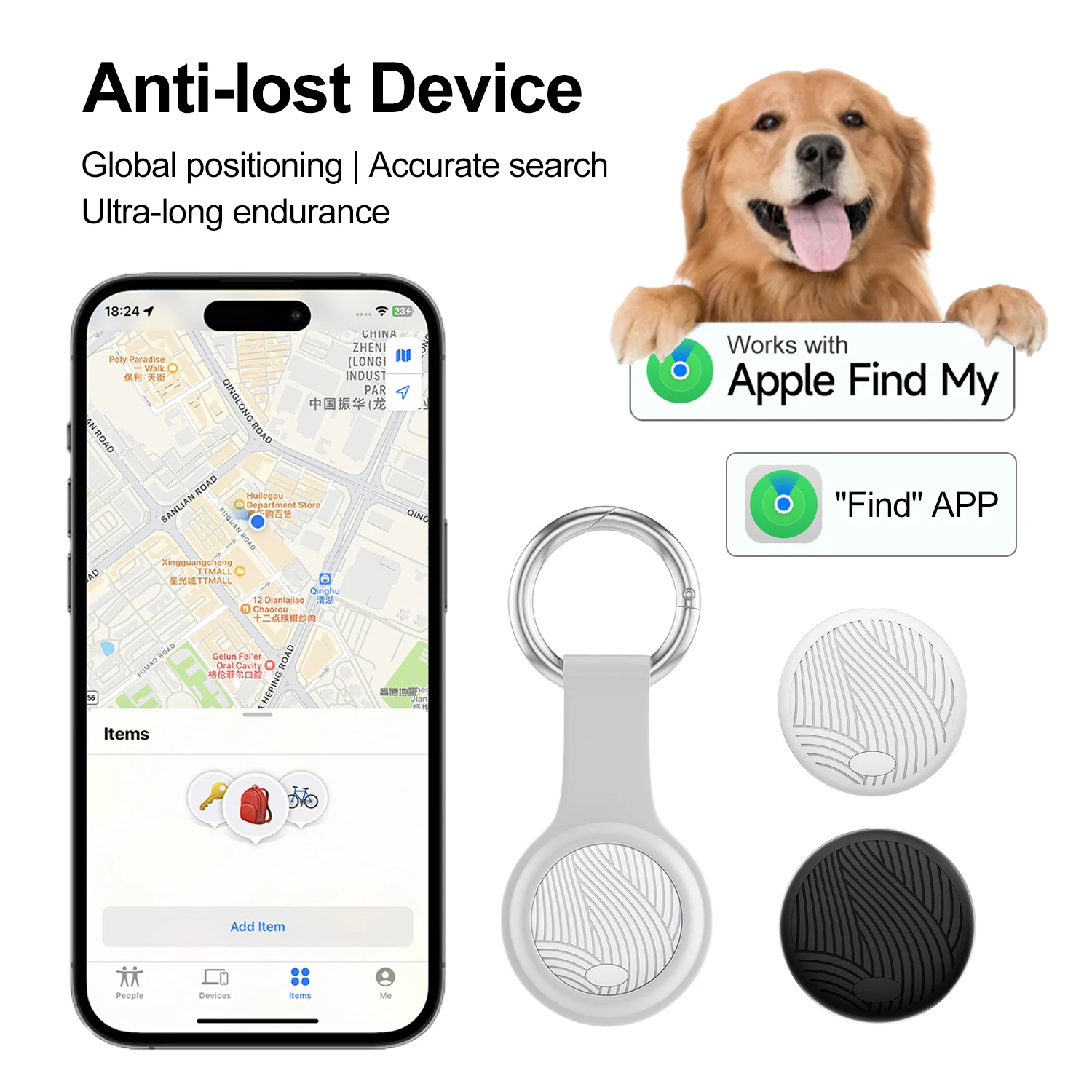 GPS Smart Tag Smart Tracker Global Anti-lost Kids Pets Wallet Key Finder Device Dedicated Locator For Find My App
GPS Smart Tag Smart Tracker Global Anti-lost Kids Pets Wallet Key Finder Device Dedicated Locator For Find My App