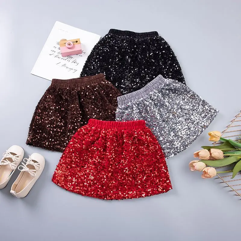 2025 Toddler Kids Girls Velvet Sequin Bodycon Skirt, Children Girl Trendy A-Line Mini Skirt for 2-13Y
2025 Toddler Kids Girls Velvet Sequin Bodycon Skirt, Children Girl Trendy A-Line Mini Skirt for 2-13Y