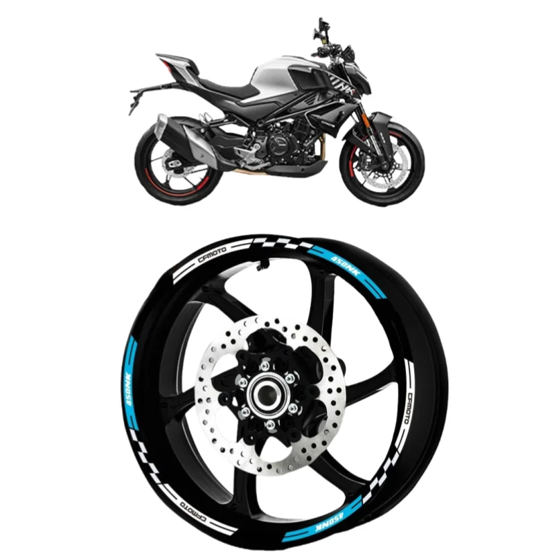 For CFMOTO 450SR Wheel Hub Reflective Stickers 450SR CF400-6 Motorcycle Accessories Rim Safety Decoration Waterproof Decals
For CFMOTO 450SR Wheel Hub Reflective Stickers 450SR CF400-6 Motorcycle Accessories Rim Safety Decoration Waterproof Decals
