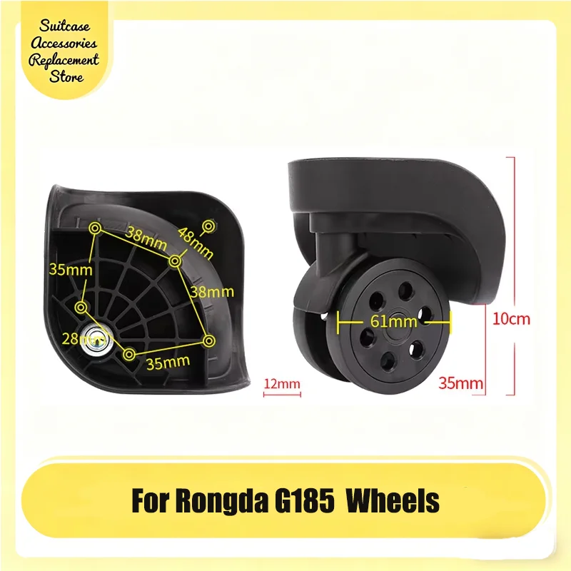 Silent Replacement Wheels For the Rongda G185 Suitcase—Non-Slip Durable Swivel Wheels That are Easy To Fit
Silent Replacement Wheels For the Rongda G185 Suitcase—Non-Slip Durable Swivel Wheels That are Easy To Fit