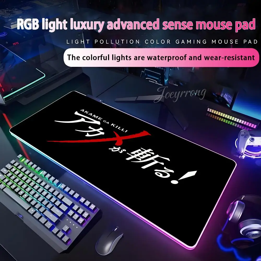 Коврик для мыши AkameS Ga KillS в стиле аниме RGB, расширенная игровая клавиатура, семь цветов, светодиодные коврики, большие 1000x500 мм, XXL, геймер
Коврик для мыши AkameS Ga KillS в стиле аниме RGB, расширенная игровая клавиатура, семь цветов, светодиодные коврики, большие 1000x500 мм, XXL, геймер