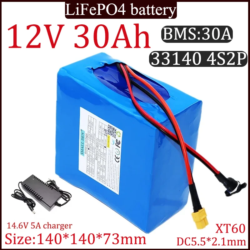 12 В 30 Ач 33140 4S2P LiFePO4 аккумулятор 30000 мАч встроенный 30 А BMS для оборудования 12 В солнечный источник питания для электрических игрушек + зарядное устройство
12 В 30 Ач 33140 4S2P LiFePO4 аккумулятор 30000 мАч встроенный 30 А BMS для оборудования 12 В солнечный источник питания для электрических игрушек + зарядное устройство