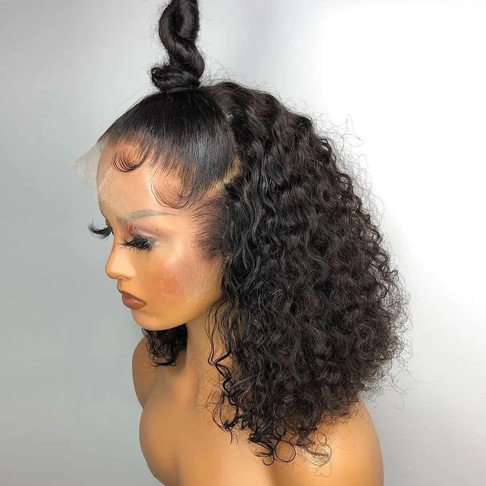 200% Deep Water Wave Short Curly Bob Wig 13x4 Lace Frontal Wig Brazilian 100% Human Hair 4x4 Transparent Lace Front Wigs 14 Inch
200% Deep Water Wave Short Curly Bob Wig 13x4 Lace Frontal Wig Brazilian 100% Human Hair 4x4 Transparent Lace Front Wigs 14 Inch