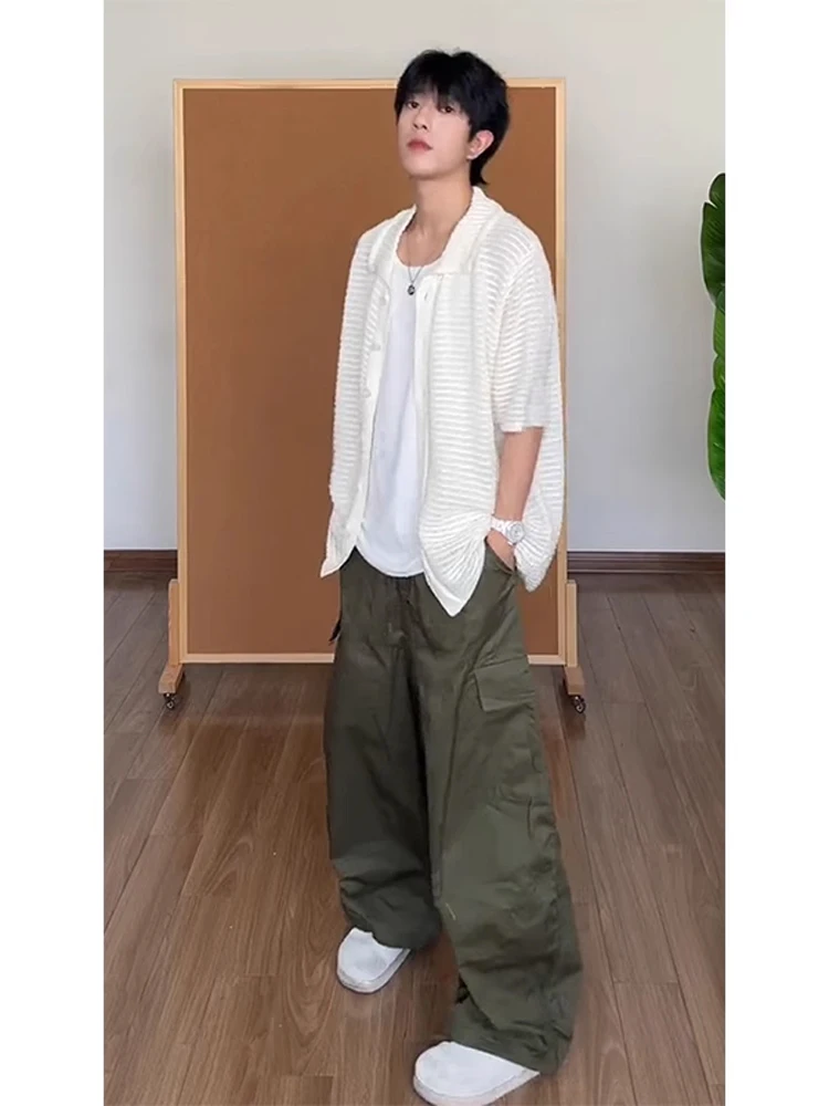 Винтажная мужская рубашка с вырезами, тонкая, с полурукавом, в американском стиле, молодежная, модная, из полиэстера, летняя
Винтажная мужская рубашка с вырезами, тонкая, с полурукавом, в американском стиле, молодежная, модная, из полиэстера, летняя