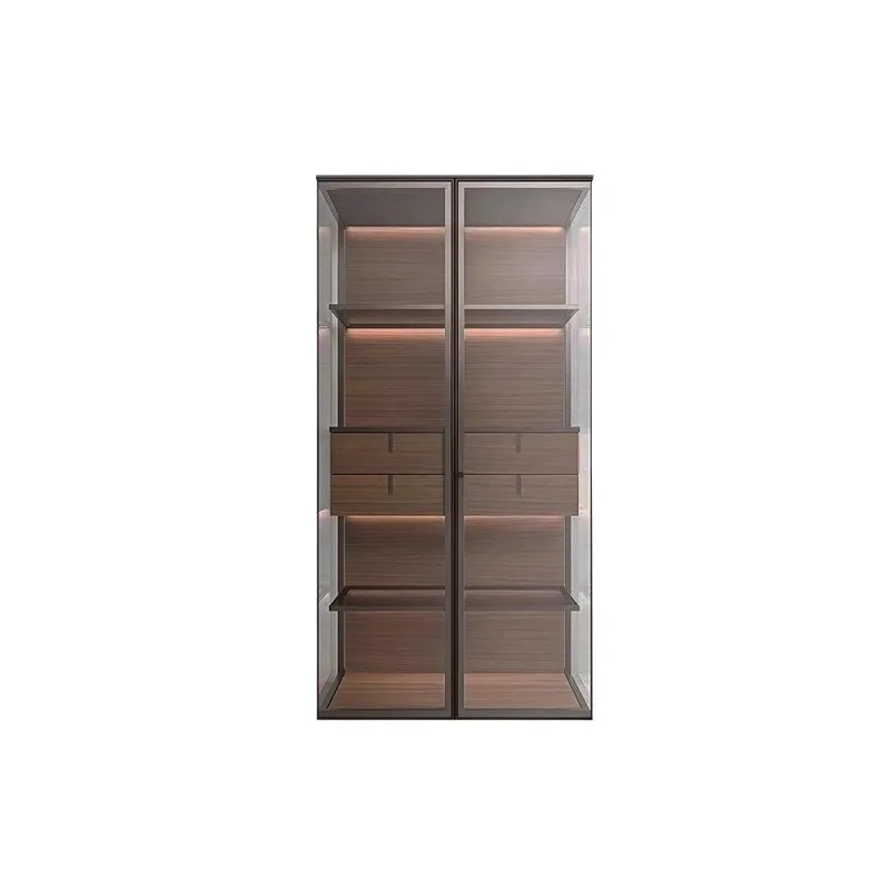 Italian light luxury double-door glass aircraft cabinet wine cabinet modern high-end figure red wine display
Italian light luxury double-door glass aircraft cabinet wine cabinet modern high-end figure red wine display