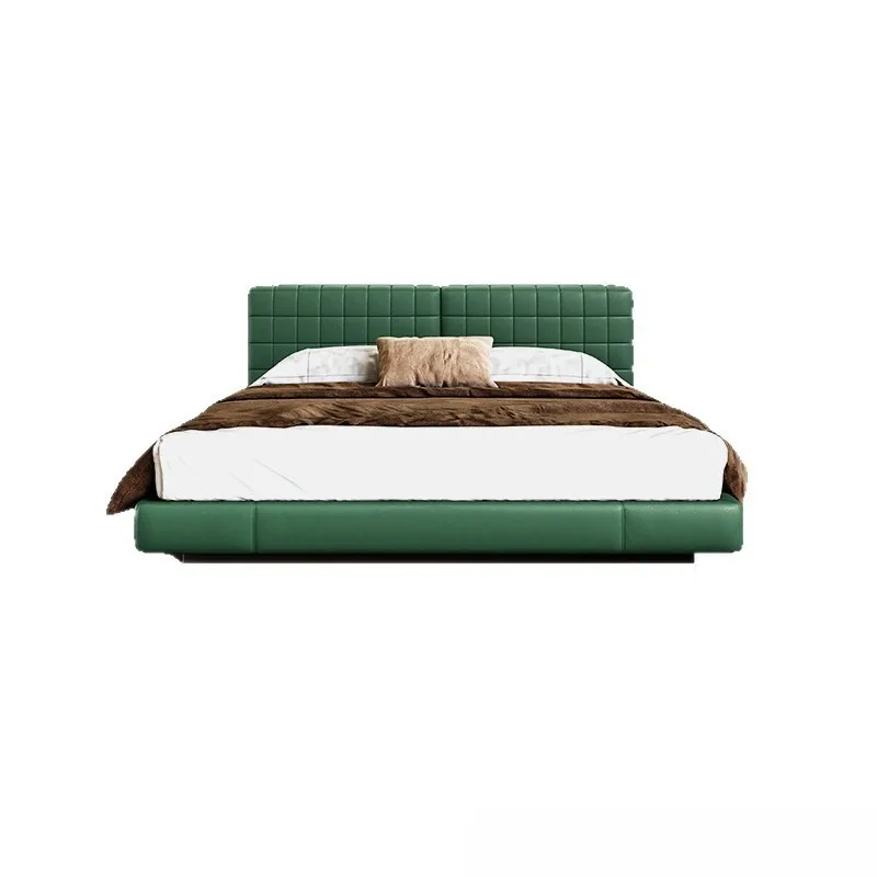 Nordic Italian minimalist leather double bed master bedroom tatami 1.8 meters soft bag bed wedding bed
Nordic Italian minimalist leather double bed master bedroom tatami 1.8 meters soft bag bed wedding bed