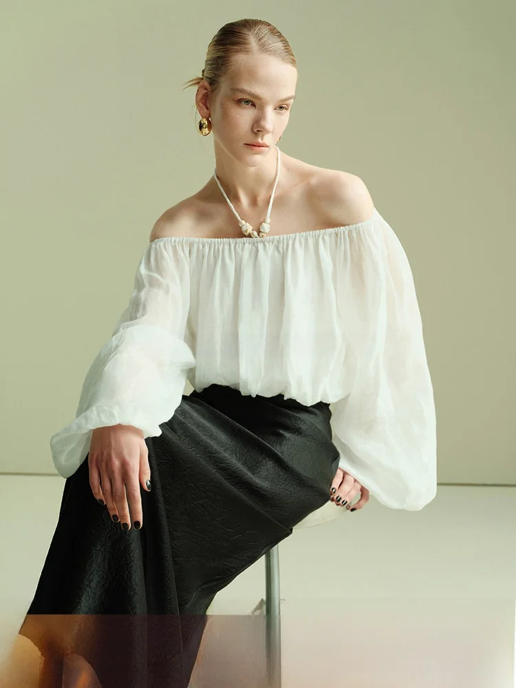 Mogas Soft Gold Pure Flax Bohemian Vacation One Shoulder Bubble Sleeve Top Women Casual Loose Fit Long Sleeve Ultra Short Len...
Mogas Soft Gold Pure Flax Bohemian Vacation One Shoulder Bubble Sleeve Top Women Casual Loose Fit Long Sleeve Ultra Short Len...