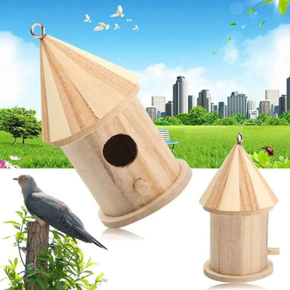 Natural Pine Wood Bird Nest Safe Warm House for Parakeets Small Pets Hanging Wooden Log Lovely Home Environment Bird Cage
Natural Pine Wood Bird Nest Safe Warm House for Parakeets Small Pets Hanging Wooden Log Lovely Home Environment Bird Cage