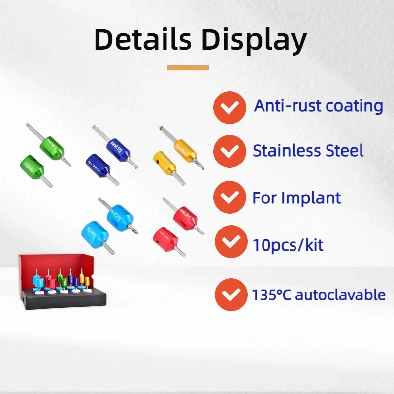 Finer Dental Drill Guide Positioning Kit 10pcs Dental Implant Drills Kit Dental Surgical Implant Tools Dentistry
Finer Dental Drill Guide Positioning Kit 10pcs Dental Implant Drills Kit Dental Surgical Implant Tools Dentistry