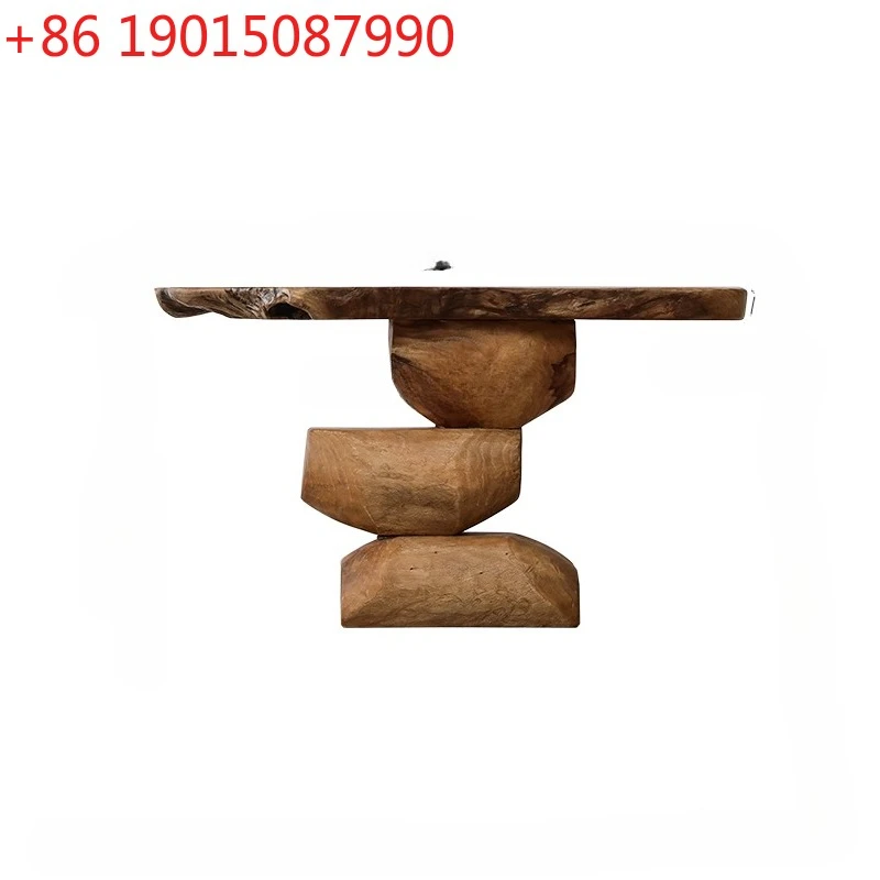 Japanese-style solid wood entrance table designer creative irregular side table B & B hotel entrance
Japanese-style solid wood entrance table designer creative irregular side table B & B hotel entrance