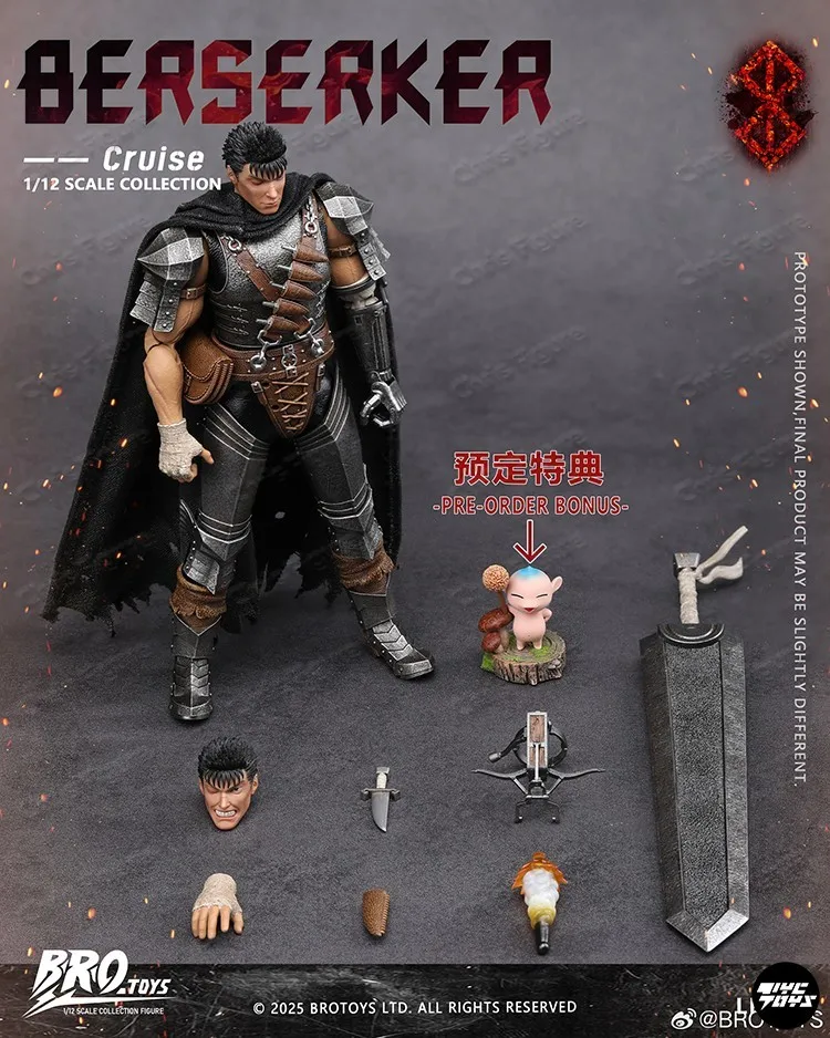 In Stock Jianfeng BROTOYS Studio Original Legendary Berserker Cruise Guz Gaz 1/12 Action Figure LR012 Model Toy Collection Gift
In Stock Jianfeng BROTOYS Studio Original Legendary Berserker Cruise Guz Gaz 1/12 Action Figure LR012 Model Toy Collection Gift
