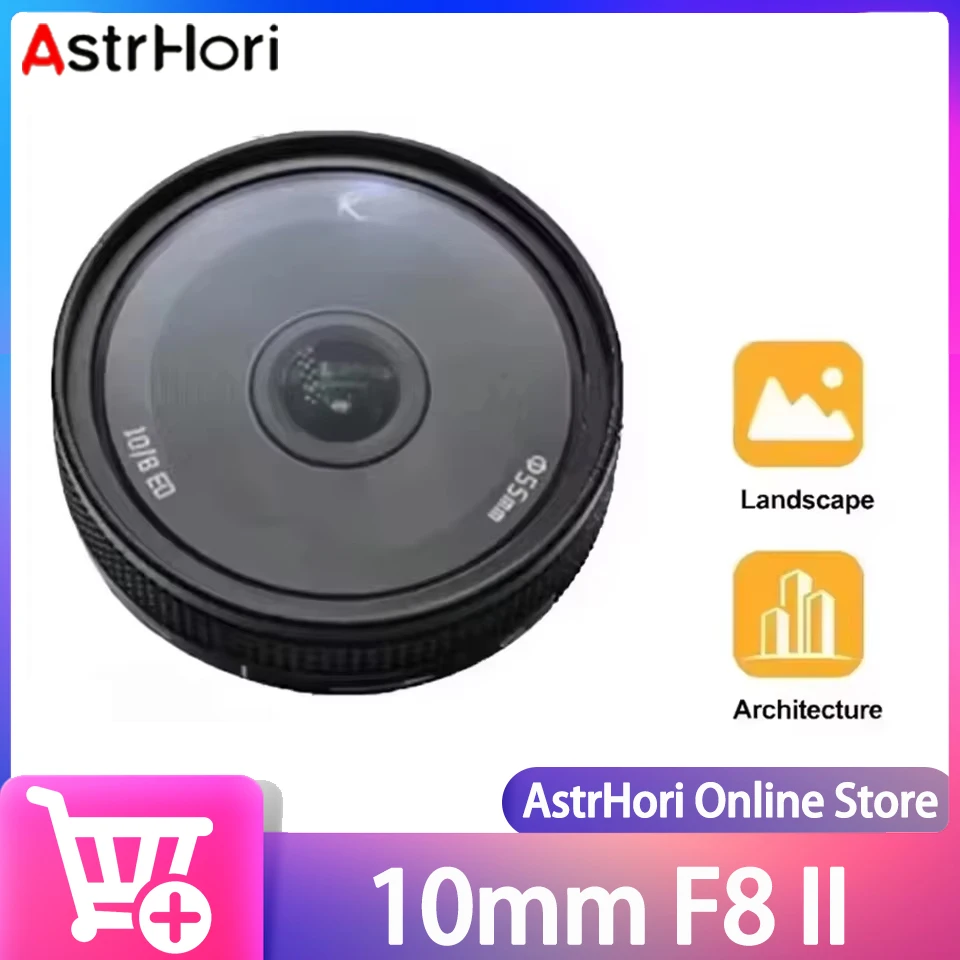 AstrHori 10mm F8 II APS-C Manual Focus Ultra Wide Angle Fisheye Lens for Sony A7III Fuji X-T10 Nikon Z 50
AstrHori 10mm F8 II APS-C Manual Focus Ultra Wide Angle Fisheye Lens for Sony A7III Fuji X-T10 Nikon Z 50