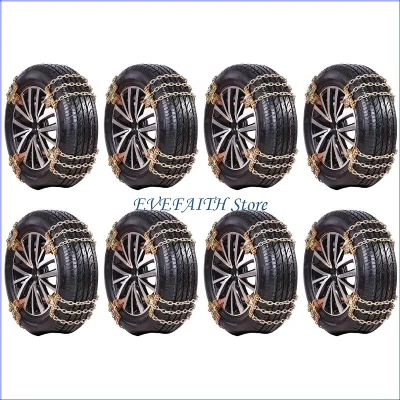 124B Набор из 8 универсальных автомобильных цепей противоскольжения. Коррозионностойкая металлическая конструкция. Комплекты для
124B Набор из 8 универсальных автомобильных цепей противоскольжения. Коррозионностойкая металлическая конструкция. Комплекты для