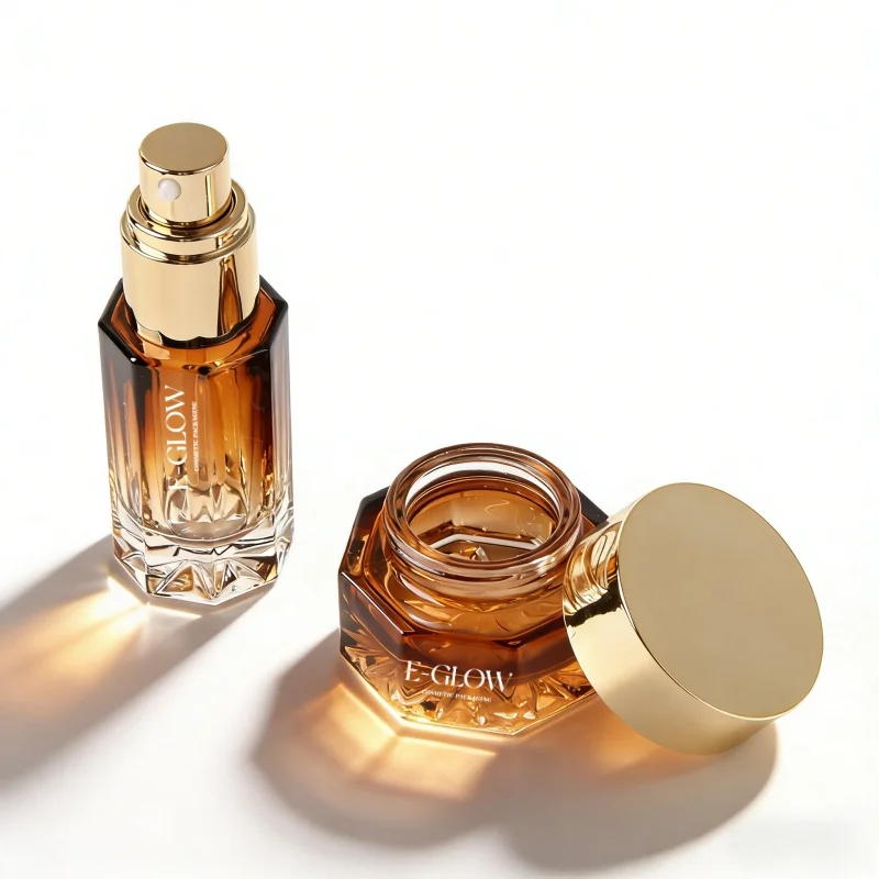 【Logo Custom】1Pcs Gradient Brown Glass Cosmetic Set +Gold Cover 50g Face Cream Jar 100ml Makeup Lotion/Spray Toner Glass Bottle
【Logo Custom】1Pcs Gradient Brown Glass Cosmetic Set +Gold Cover 50g Face Cream Jar 100ml Makeup Lotion/Spray Toner Glass Bottle